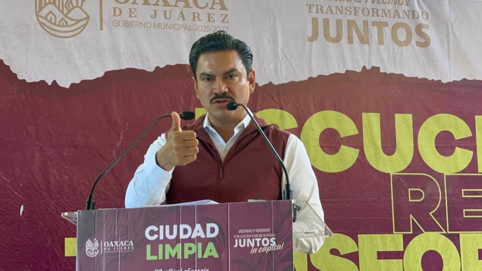 El presidente municipal de Oaxaca de Juárez, Ray Chagoya Villanueva informó que este sábado será su Primer Informe de Gobierno.