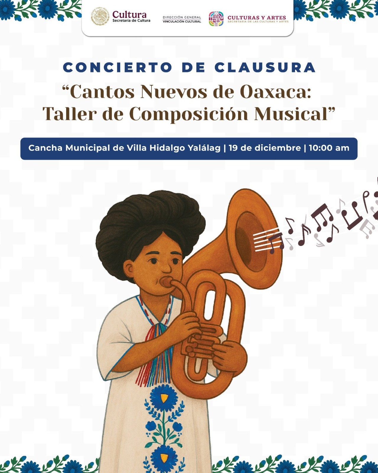 Conciertos, exposición y sinfónica marcan una jornada gratuita que cruza comunidades, museos y el teatro Macedonio Alcalá.