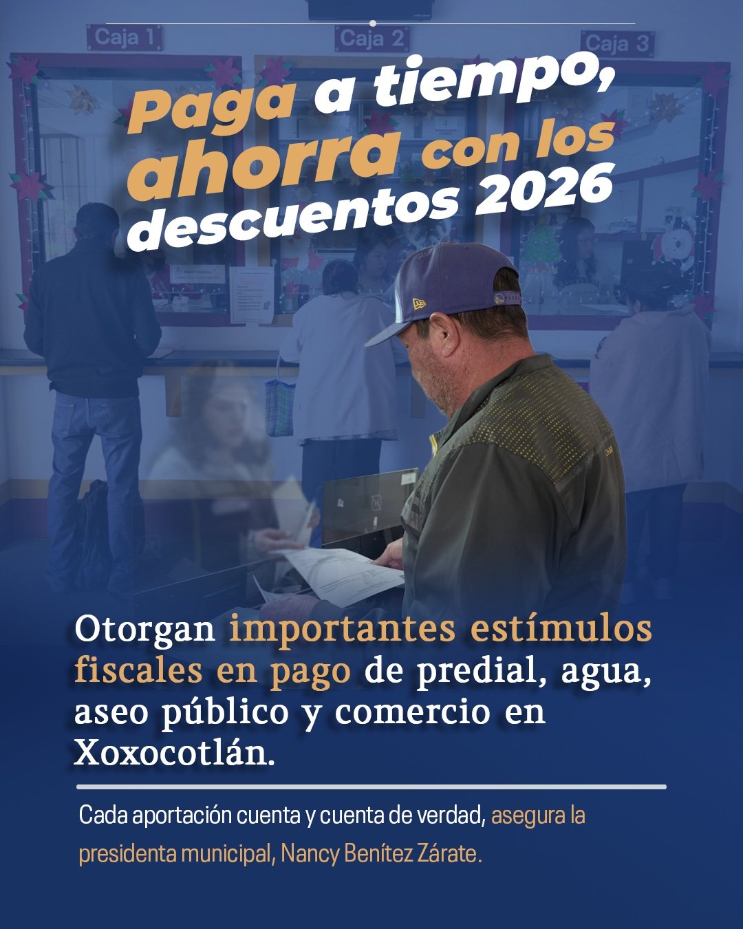 𝙀𝙡 𝙜𝙤𝙗𝙞𝙚𝙧𝙣𝙤 𝙢𝙪𝙣𝙞𝙘𝙞𝙥𝙖𝙡 𝙧𝙚𝙞𝙩𝙚𝙧ó 𝙡𝙖 𝙞𝙣𝙫𝙞𝙩𝙖𝙘𝙞ó𝙣 𝙖 𝙧𝙚𝙖𝙡𝙞𝙯𝙖𝙧 𝙥𝙖𝙜𝙤𝙨 𝙥𝙪𝙣𝙩𝙪𝙖𝙡𝙚𝙨