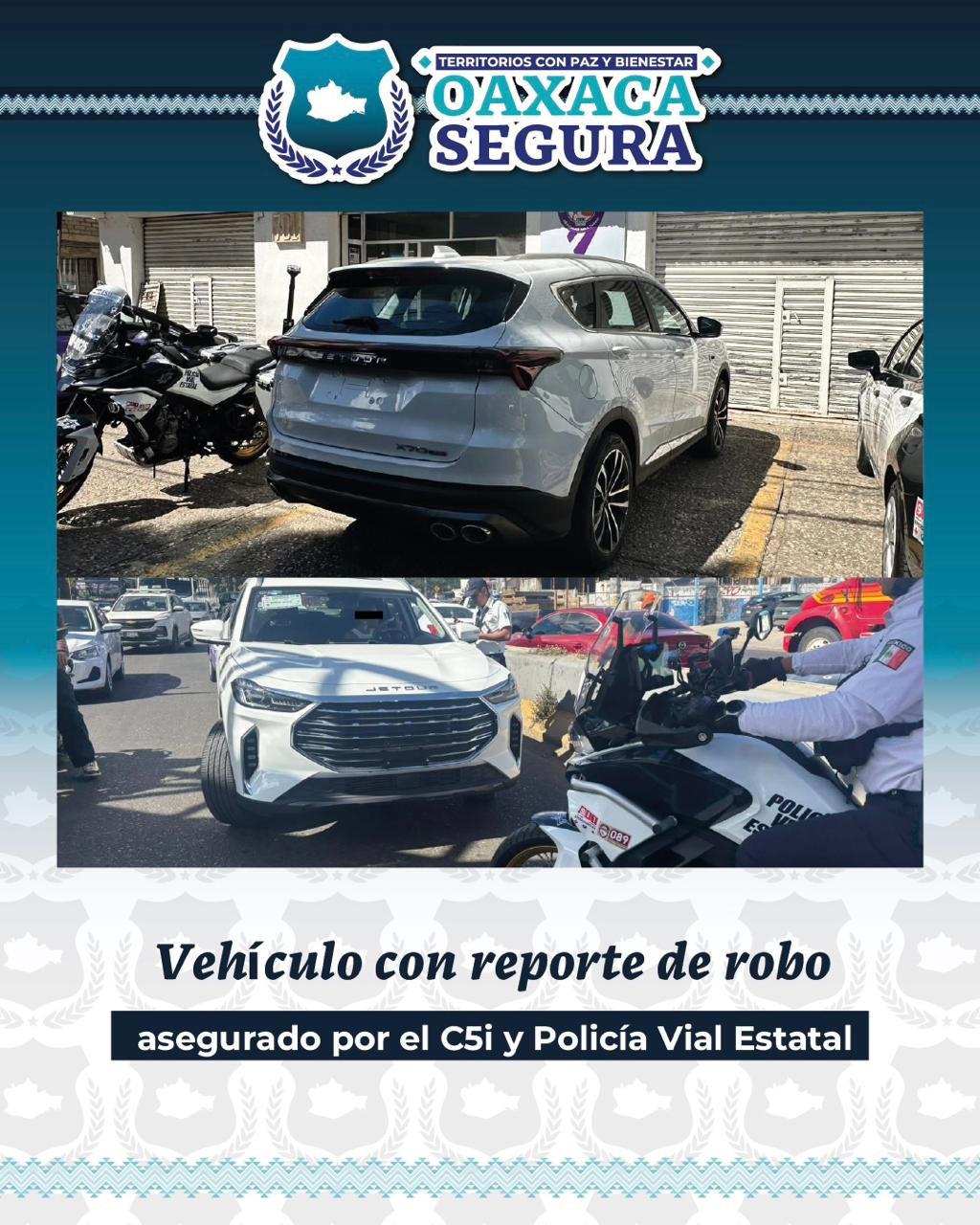 𝙇𝙖 𝙪𝙣𝙞𝙙𝙖𝙙 𝙛𝙪𝙚 𝙞𝙣𝙩𝙚𝙧𝙘𝙚𝙥𝙩𝙖𝙙𝙖 𝙚𝙣 𝙋𝙚𝙧𝙞𝙛é𝙧𝙞𝙘𝙤 𝙮 𝙑𝙞𝙘𝙚𝙣𝙩𝙚 𝙂𝙪𝙚𝙧𝙧𝙚𝙧𝙤; 𝙡𝙖 𝙘𝙤𝙣𝙙𝙪𝙘𝙩𝙤𝙧𝙖 𝙮 𝙚𝙡 𝙫𝙚𝙝í𝙘𝙪𝙡𝙤 𝙦𝙪𝙚𝙙𝙖𝙧𝙤𝙣 𝙖 𝙙𝙞𝙨𝙥𝙤𝙨𝙞𝙘𝙞ó𝙣 𝙙𝙚 𝙡𝙖 𝙁𝙞𝙨𝙘𝙖𝙡í𝙖.