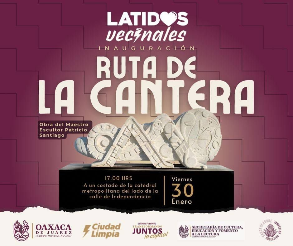 Una ruta artística llevará esculturas en piedra a plazas y jardines como parte de un recorrido por la memoria y el espacio público.