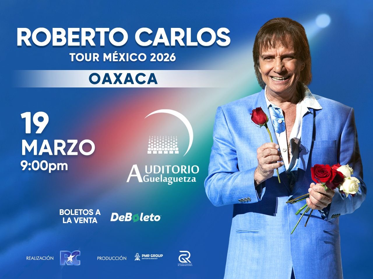 𝗥𝗼𝗯𝗲𝗿𝘁𝗼 𝗖𝗮𝗿𝗹𝗼𝘀 𝘃𝗼𝗹𝘃𝗲 𝗮 𝗢𝗮𝘅𝗮𝗰𝗮 𝗰𝗼𝗻 𝗰𝗼𝗻𝗰𝗶𝗲𝗿𝘁𝗼 𝗲𝗻 𝗲𝗹 𝗔𝘂𝗱𝗶𝘁𝗼𝗿𝗶𝗼 𝗚𝘂𝗲𝗹𝗮𝗴𝘂𝗲𝘁𝘇𝗮