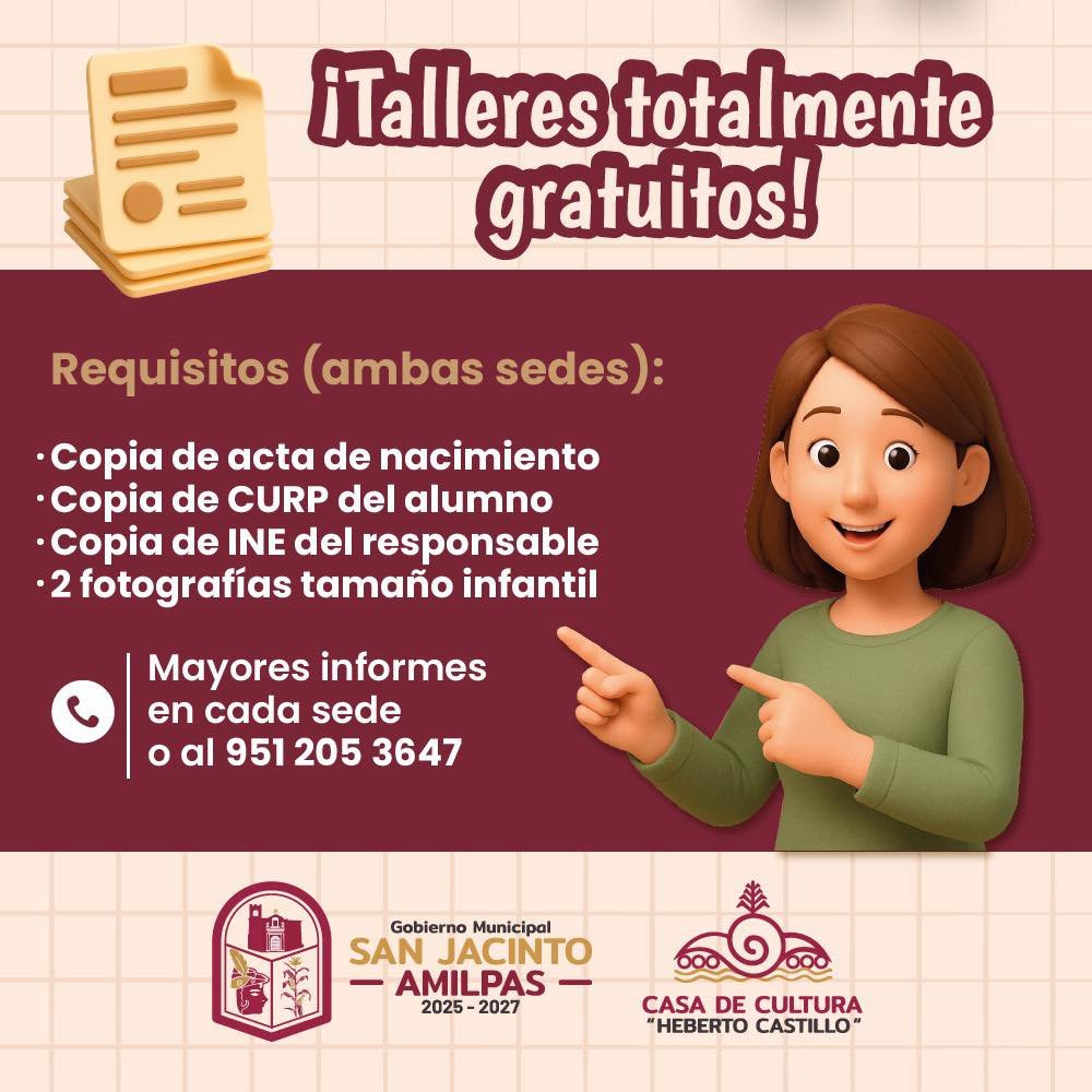 𝗖𝘂𝗿𝘀𝗼𝘀 𝗽𝗮𝗿𝗮 𝗺𝗼𝘃𝗲𝗿 𝗲𝗹 𝗰𝘂𝗲𝗿𝗽𝗼 𝘆 𝗹𝗮 𝗰𝗿𝗲𝗮𝘁𝗶𝘃𝗶𝗱𝗮𝗱 𝗲𝗻 𝗦𝗮𝗻 𝗝𝗮𝗰𝗶𝗻𝘁𝗼 𝗔𝗺𝗶𝗹𝗽𝗮𝘀.