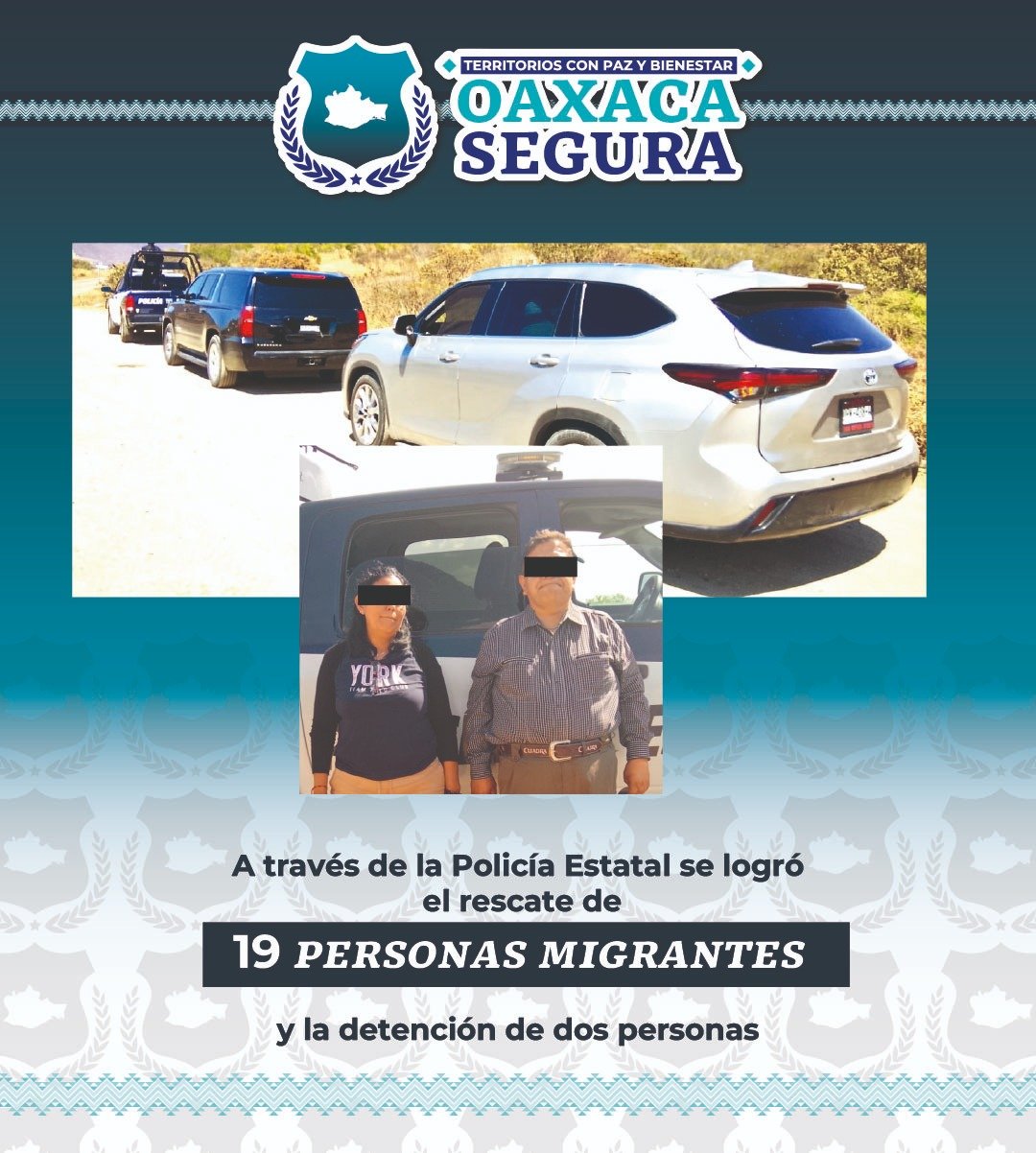 𝗥𝗲𝘀𝗰𝗮𝘁𝗮𝗻 𝗮 𝟭𝟵 𝗺𝗶𝗴𝗿𝗮𝗻𝘁𝗲𝘀 𝗲𝗻 𝗧𝗼𝘁𝗼𝗹𝗮́𝗽𝗮𝗺; 𝗵𝗮𝘆 𝗱𝗼𝘀 𝗱𝗲𝘁𝗲𝗻𝗶𝗱𝗼𝘀