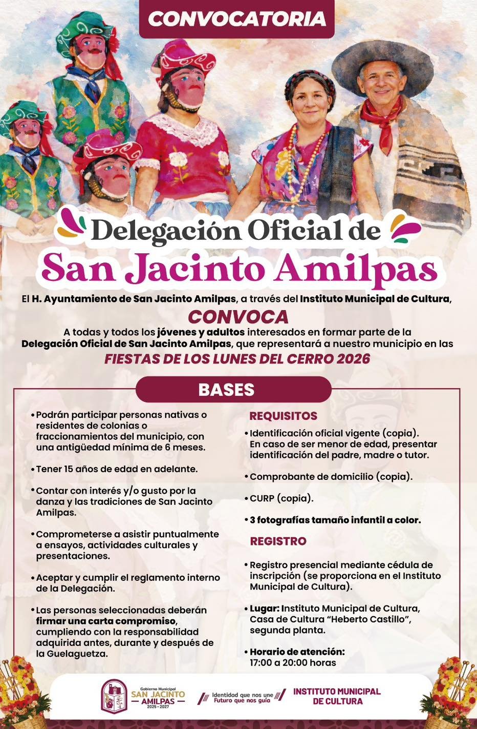 𝗦𝗮𝗻 𝗝𝗮𝗰𝗶𝗻𝘁𝗼 𝗔𝗺𝗶𝗹𝗽𝗮𝘀 𝗮𝗯𝗿𝗲 𝗰𝗼𝗻𝘃𝗼𝗰𝗮𝘁𝗼𝗿𝗶𝗮 𝗽𝗮𝗿𝗮 𝘀𝘂 𝗗𝗲𝗹𝗲𝗴𝗮𝗰𝗶ó𝗻 𝟮𝟬𝟮𝟲