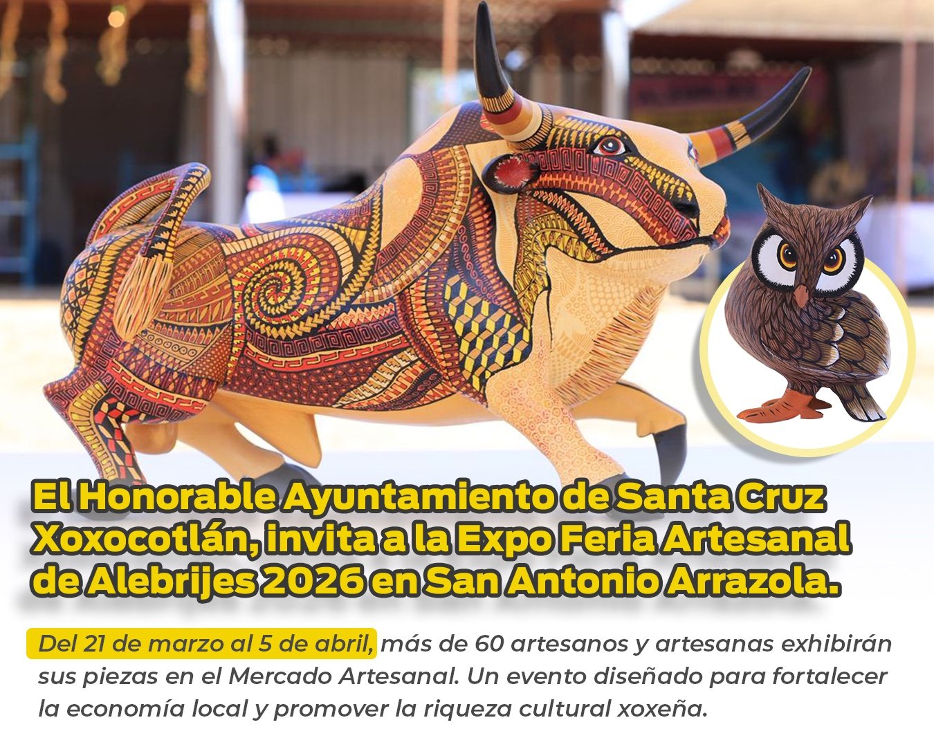  𝗔𝗹𝗲𝗯𝗿𝗶𝗷𝗲𝘀 𝗾𝘂𝗲 𝗰𝗼𝗯𝗿𝗮𝗻 𝘃𝗶𝗱𝗮: 𝗫𝗼𝘅𝗼𝗰𝗼𝘁𝗹𝗮́𝗻 𝗮𝗯𝗿𝗲 𝗲𝘅𝗽𝗼 𝗰𝗼𝗻 𝗺𝗮́𝘀 𝗱𝗲 𝟲𝟬 𝗮𝗿𝘁𝗲𝘀𝗮𝗻𝗼𝘀