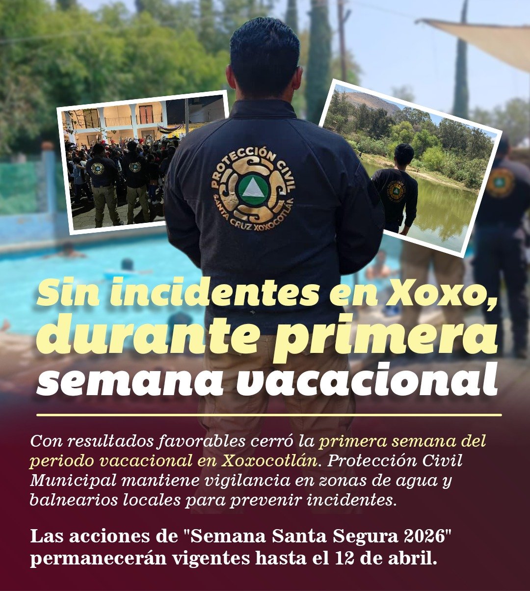 𝗫𝗼𝘅𝗼𝗰𝗼𝘁𝗹á𝗻 𝗺𝗮𝗻𝘁𝗶𝗲𝗻𝗲 𝘃𝗶𝗴𝗶𝗹𝗮𝗻𝗰𝗶𝗮 𝘁𝗿𝗮𝘀 𝗦𝗲𝗺𝗮𝗻𝗮 𝗠𝗮𝘆𝗼𝗿 𝘀𝗶𝗻 𝗶𝗻𝗰𝗶𝗱𝗲𝗻𝘁𝗲𝘀