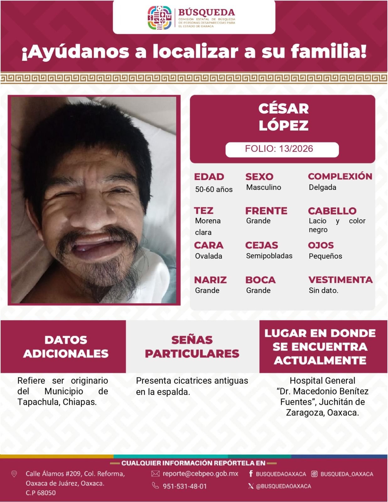 𝗚𝗼𝗯𝗶𝗲𝗿𝗻𝗼 𝗽𝗶𝗱𝗲 𝗮𝘆𝘂𝗱𝗮 𝗽𝗮𝗿𝗮 𝗹𝗼𝗰𝗮𝗹𝗶𝘇𝗮𝗿 𝗳𝗮𝗺𝗶𝗹𝗶𝗮𝘀 𝗱𝗲 𝗽𝗲𝗿𝘀𝗼𝗻𝗮𝘀 𝗻𝗼 𝗶𝗱𝗲𝗻𝘁𝗶𝗳𝗶𝗰𝗮𝗱𝗮𝘀.