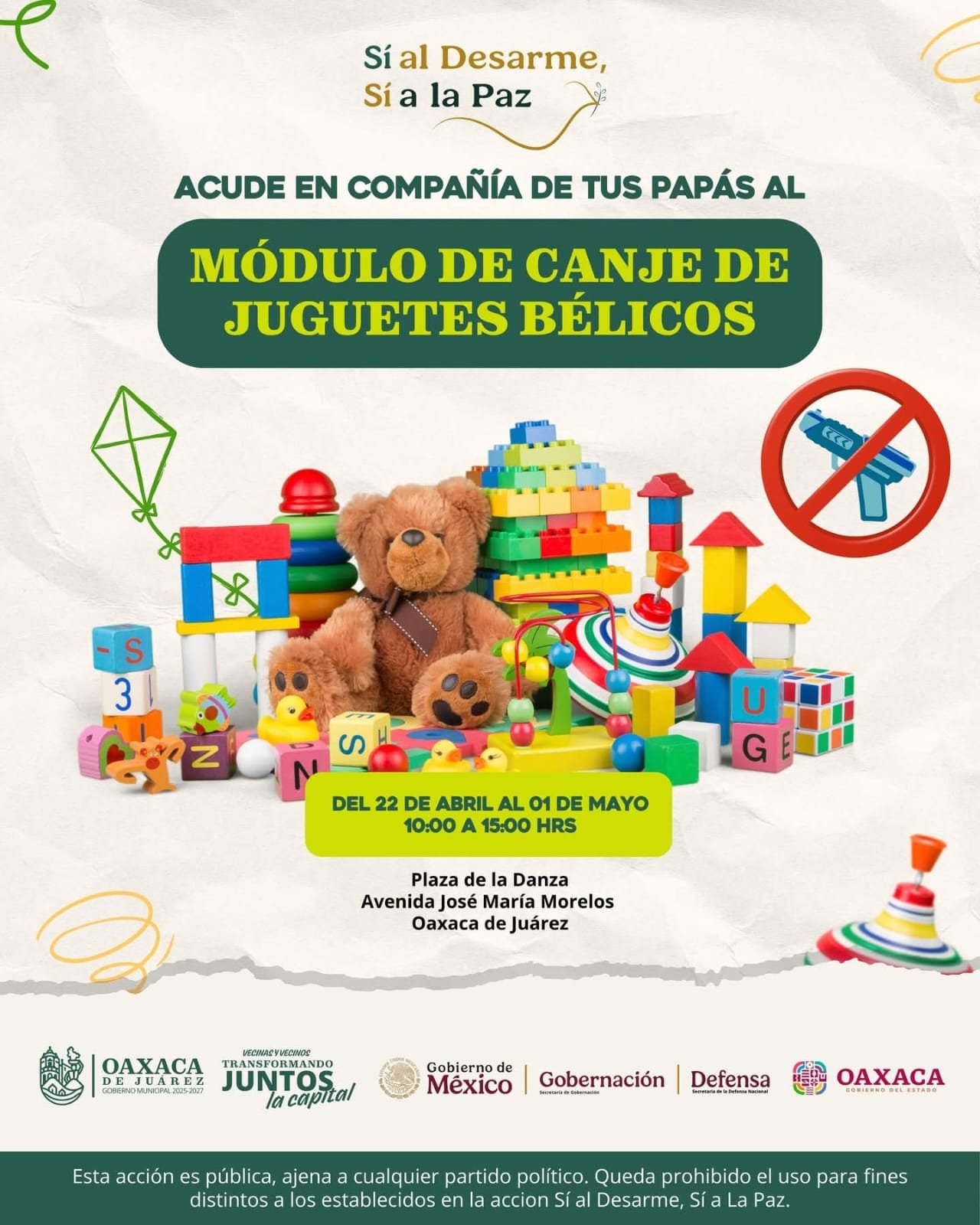 𝗔𝗯𝗿𝗲𝗻 𝗰𝗮𝗻𝗷𝗲 𝗱𝗲 𝗮𝗿𝗺𝗮𝘀 𝗲𝗻 𝗢𝗮𝘅𝗮𝗰𝗮: 𝗱𝗶𝗻𝗲𝗿𝗼 𝗮 𝗰𝗮𝗺𝗯𝗶𝗼 𝘆 𝗱𝗲𝘀𝘁𝗿𝘂𝗰𝗰𝗶ó𝗻 𝗶𝗻𝗺𝗲𝗱𝗶𝗮𝘁𝗮