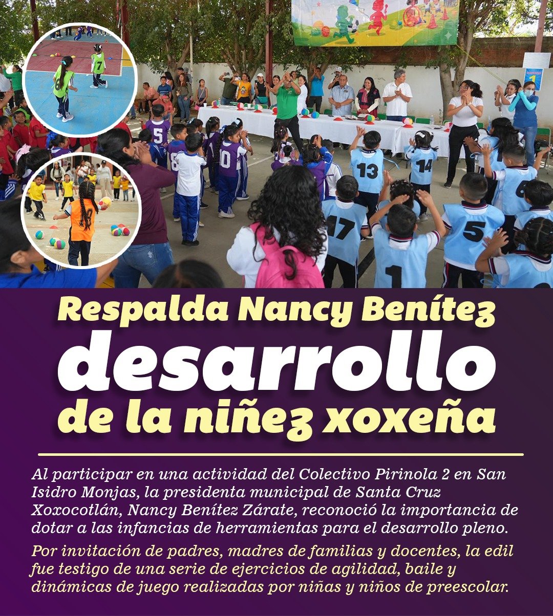 𝗜𝗻𝗳𝗮𝗻𝗰𝗶𝗮𝘀 𝗲𝗻 𝗮𝗰𝗰𝗶ó𝗻: 𝗺𝘂𝗲𝘀𝘁𝗿𝗮𝗻 𝗹𝗼 𝗮𝗽𝗿𝗲𝗻𝗱𝗶𝗱𝗼 𝗲𝗻 𝗫𝗼𝘅𝗼𝗰𝗼𝘁𝗹á𝗻