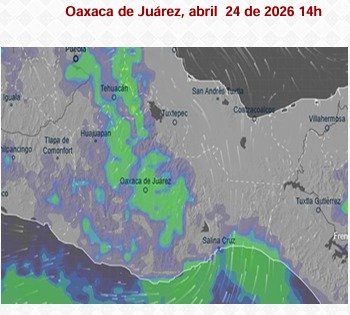 𝗟𝗹𝘂𝘃𝗶𝗮𝘀 𝗳𝘂𝗲𝗿𝘁𝗲𝘀 𝘆 𝘁𝗼𝗿𝗺𝗲𝗻𝘁𝗮𝘀 𝗲𝗻𝗰𝗶𝗲𝗻𝗱𝗲𝗻 𝗮𝗹𝗲𝗿𝘁𝗮 𝗲𝗻 𝗢𝗮𝘅𝗮𝗰𝗮 𝗲𝘀𝘁𝗲 𝘃𝗶𝗲𝗿𝗻𝗲𝘀.