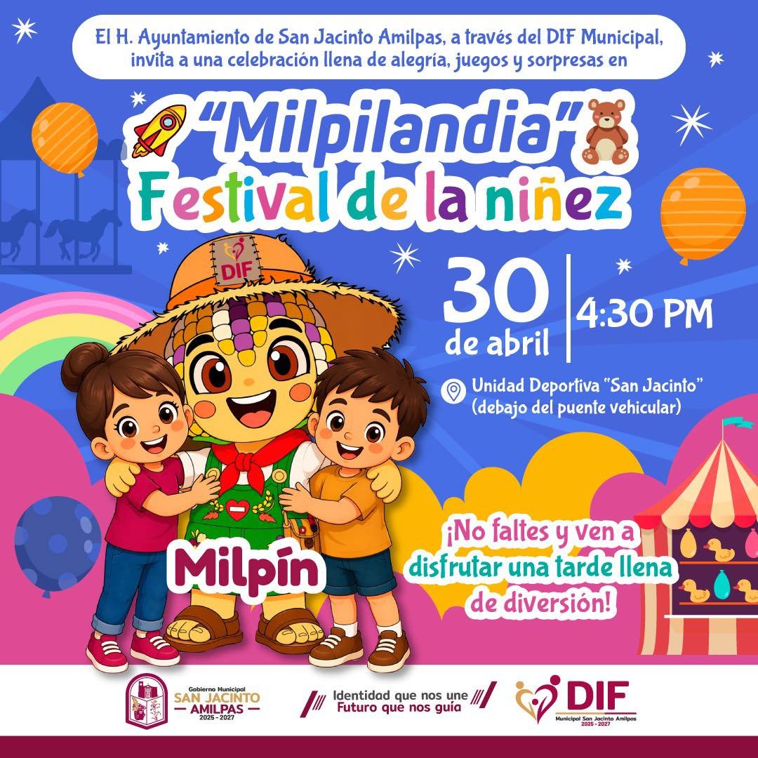 𝗦𝗮𝗻 𝗝𝗮𝗰𝗶𝗻𝘁𝗼 𝗮𝗿𝗺𝗮 𝗳𝗶𝗲𝘀𝘁𝗮 𝗽𝗮𝗿𝗮 𝗹𝗮 𝗻𝗶ñ𝗲𝘇 𝗲𝘀𝘁𝗲 30 𝗱𝗲 𝗮𝗯𝗿𝗶𝗹