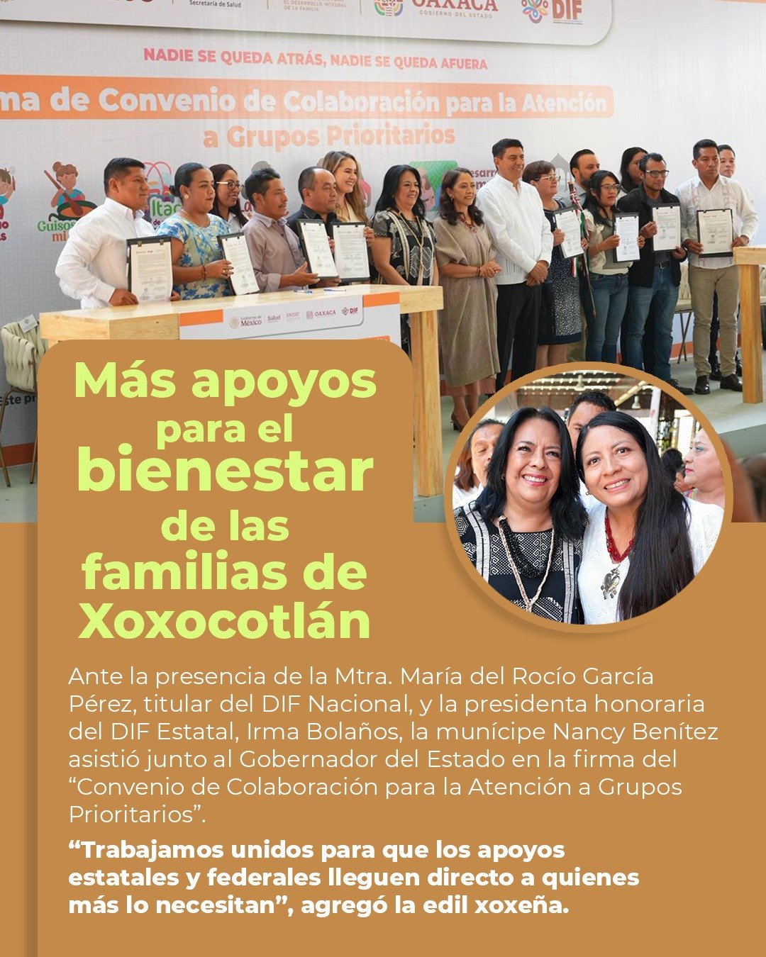 𝗫𝗼𝘅𝗼𝗰𝗼𝘁𝗹𝗮́𝗻 𝘀𝗲 𝘀𝘂𝗺𝗮 𝗮 𝗲𝘀𝗾𝘂𝗲𝗺𝗮𝘀 𝗱𝗲 𝗮𝗽𝗼𝘆𝗼: 𝗯𝘂𝘀𝗰𝗮𝗻 𝗮𝗺𝗽𝗹𝗶𝗮𝗿 𝗰𝗼𝗯𝗲𝗿𝘁𝘂𝗿𝗮 𝘀𝗼𝗰𝗶𝗮𝗹