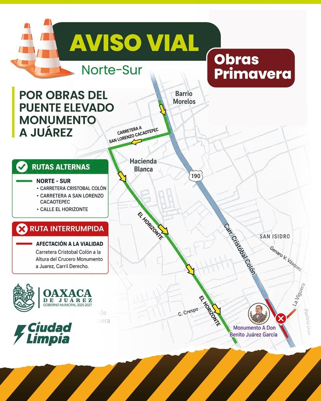 𝗖𝗶𝗲𝗿𝗿𝗲 𝗽𝗮𝗿𝗰𝗶𝗮𝗹 𝗲𝗻 𝗩𝗶𝗴𝘂𝗲𝗿𝗮 𝗽𝗼𝗿 𝗼𝗯𝗿𝗮𝘀 𝗱𝗲𝗹 𝗽𝘂𝗲𝗻𝘁𝗲 𝗲𝗹𝗲𝘃𝗮𝗱𝗼