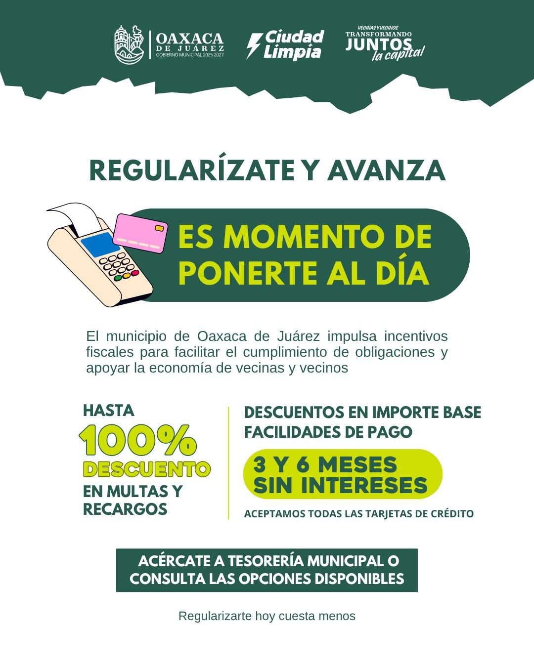 𝗢𝗔𝗫𝗔𝗖𝗔 𝗖𝗢𝗡𝗗𝗢𝗡𝗔 𝗠𝗨𝗟𝗧𝗔𝗦 𝗬 𝗥𝗘𝗖𝗔𝗥𝗚𝗢𝗦 𝗣𝗔𝗥𝗔 𝗣𝗢𝗡𝗘𝗥 𝗔𝗟 𝗗𝗜́𝗔 𝗔 𝗟𝗔 𝗖𝗜𝗨𝗗𝗔𝗗𝗔𝗡𝗜́𝗔