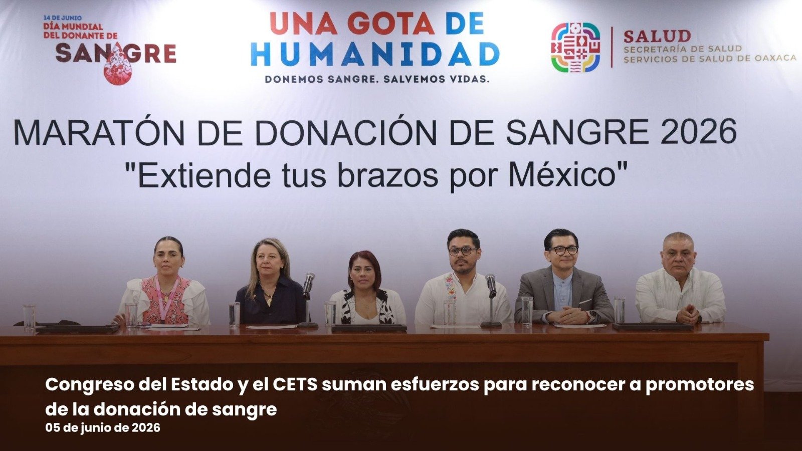 𝗨𝗻𝗮 𝗴𝗼𝘁𝗮 𝗾𝘂𝗲 𝗽𝘂𝗲𝗱𝗲 𝗰𝗮𝗺𝗯𝗶𝗮𝗿 𝘂𝗻𝗮 𝘃𝗶𝗱𝗮: 𝗿𝗲𝗰𝗼𝗻𝗼𝗰𝗲𝗻 𝗮 𝗽𝗿𝗼𝗺𝗼𝘁𝗼𝗿𝗲𝘀 𝗱𝗲 𝗹𝗮 𝗱𝗼𝗻𝗮𝗰𝗶ó𝗻 𝗱𝗲 𝘀𝗮𝗻𝗴𝗿𝗲 𝗲𝗻 𝗢𝗮𝘅𝗮𝗰𝗮