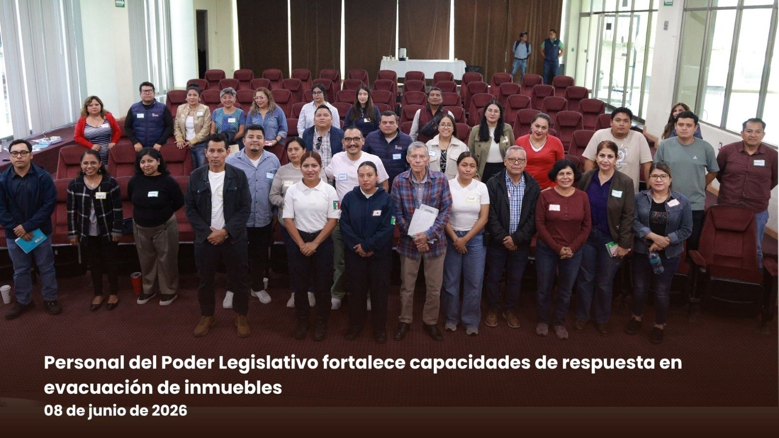 𝗖ó𝗺𝗼 𝘀𝗮𝗹𝗶𝗿 𝗮 𝘁𝗶𝗲𝗺𝗽𝗼 𝗮𝗻𝘁𝗲 𝘂𝗻𝗮 𝗲𝗺𝗲𝗿𝗴𝗲𝗻𝗰𝗶𝗮: 𝗰𝗮𝗽𝗮𝗰𝗶𝘁𝗮𝗻 𝗮 𝗽𝗲𝗿𝘀𝗼𝗻𝗮𝗹 𝗱𝗲𝗹 𝗖𝗼𝗻𝗴𝗿𝗲𝘀𝗼 𝗱𝗲 𝗢𝗮𝘅𝗮𝗰𝗮