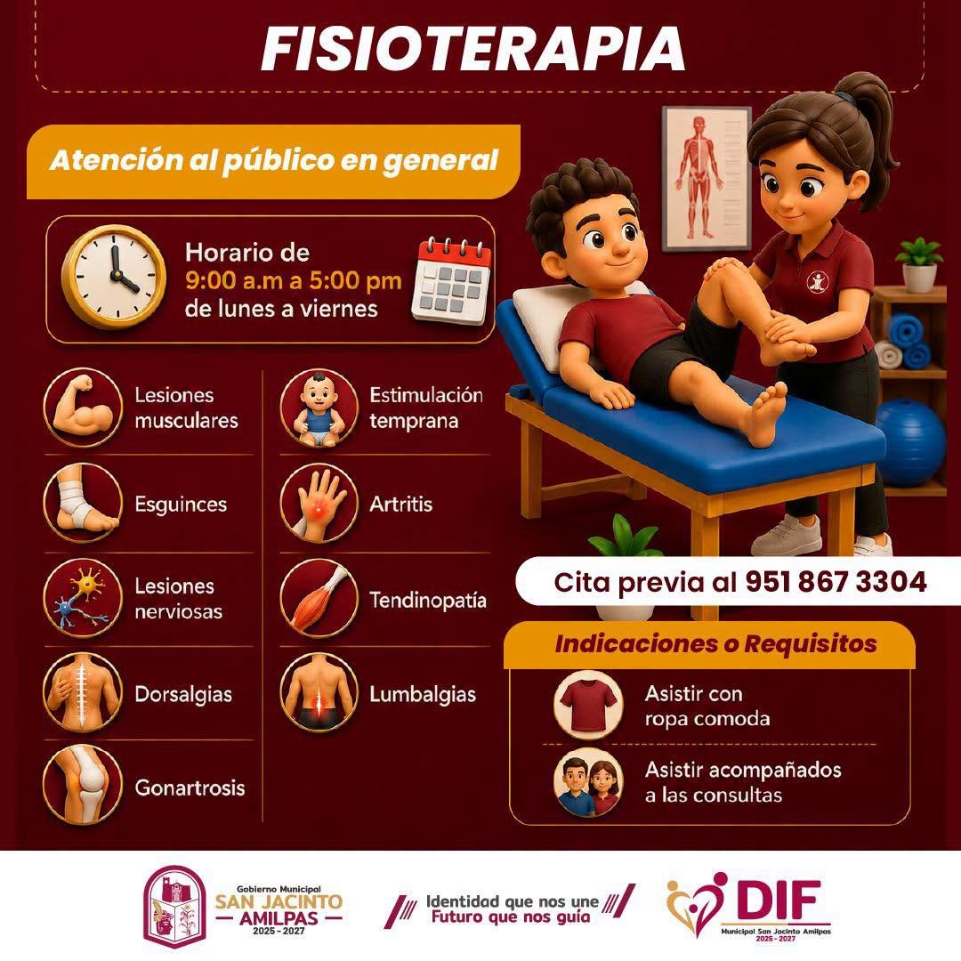 𝗦𝗮𝗻 𝗝𝗮𝗰𝗶𝗻𝘁𝗼 𝗔𝗺𝗶𝗹𝗽𝗮𝘀 𝗮𝗰𝗲𝗿𝗰𝗮 𝘀𝗲𝗿𝘃𝗶𝗰𝗶𝗼 𝗱𝗲 𝗳𝗶𝘀𝗶𝗼𝘁𝗲𝗿𝗮𝗽𝗶𝗮 𝗮 𝗹𝗮 𝗽𝗼𝗯𝗹𝗮𝗰𝗶ó𝗻