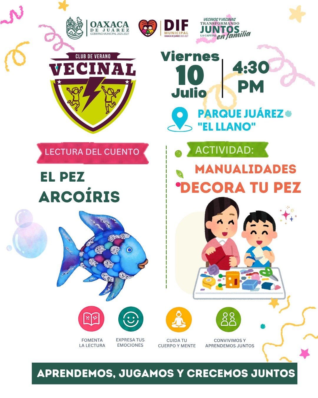 𝗗𝗜𝗙 𝗱𝗲 𝗢𝗮𝘅𝗮𝗰𝗮 𝗱𝗲 𝗝𝘂á𝗿𝗲𝘇 𝗶𝗻𝘃𝗶𝘁𝗮 𝗮𝗹 𝗖𝗹𝘂𝗯 𝗱𝗲 𝗩𝗲𝗿𝗮𝗻𝗼 𝗩𝗲𝗰𝗶𝗻𝗮𝗹