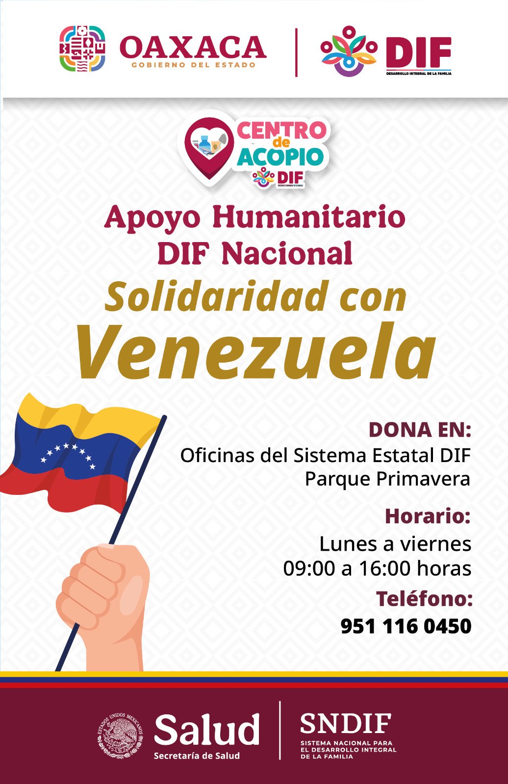 𝗗𝗜𝗙 𝗢𝗮𝘅𝗮𝗰𝗮 𝗮𝗯𝗿𝗲 𝗰𝗲𝗻𝘁𝗿𝗼𝘀 𝗱𝗲 𝗮𝗰𝗼𝗽𝗶𝗼 𝗽𝗮𝗿𝗮 𝗮𝗽𝗼𝘆𝗮𝗿 𝗮 𝗳𝗮𝗺𝗶𝗹𝗶𝗮𝘀 𝗮𝗳𝗲𝗰𝘁𝗮𝗱𝗮𝘀 𝗽𝗼𝗿 𝗹𝗼𝘀 𝘀𝗶𝘀𝗺𝗼𝘀 𝗲𝗻 𝗩𝗲𝗻𝗲𝘇𝘂𝗲𝗹𝗮