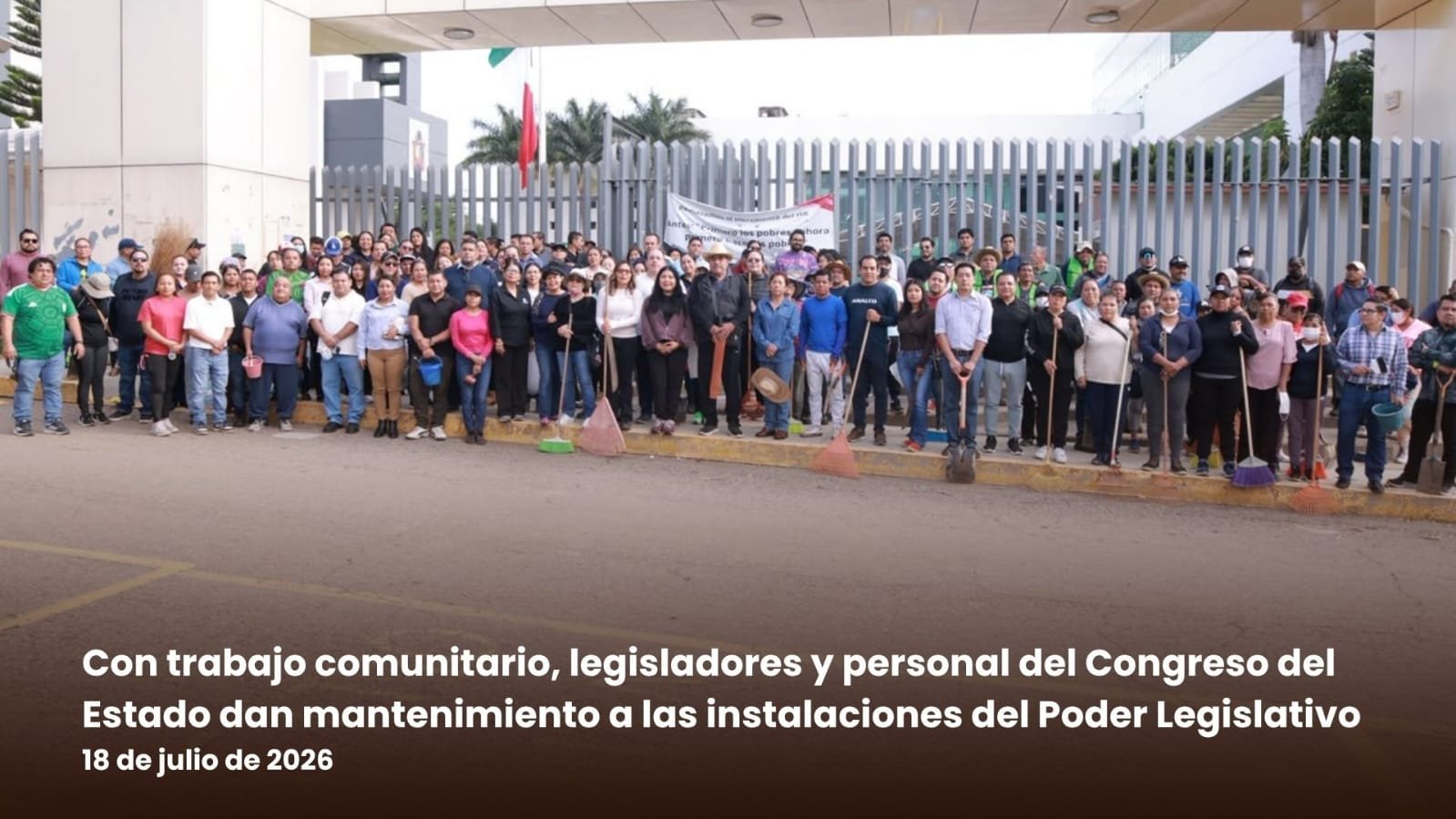 𝗖𝗼𝗻𝗴𝗿𝗲𝘀𝗼 𝗱𝗲 𝗢𝗮𝘅𝗮𝗰𝗮 𝗿𝗲𝗮𝗹𝗶𝘇𝗮 𝘁𝗲𝗾𝘂𝗶𝗼 𝗽𝗮𝗿𝗮 𝗱𝗮𝗿 𝗺𝗮𝗻𝘁𝗲𝗻𝗶𝗺𝗶𝗲𝗻𝘁𝗼 𝗮𝗹 𝗿𝗲𝗰𝗶𝗻𝘁𝗼 𝗹𝗲𝗴𝗶𝘀𝗹𝗮𝘁𝗶𝘃𝗼