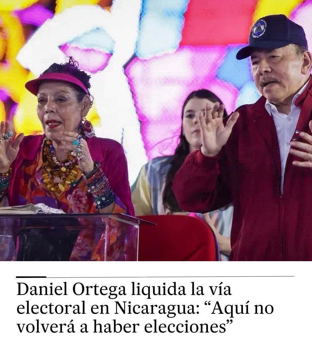 𝗗𝗮𝗻𝗶𝗲𝗹 𝗢𝗿𝘁𝗲𝗴𝗮 𝗮𝗻𝘂𝗻𝗰𝗶𝗮 𝗾𝘂𝗲 𝗻𝗼 𝗵𝗮𝗯𝗿á 𝗺á𝘀 𝗲𝗹𝗲𝗰𝗰𝗶𝗼𝗻𝗲𝘀 𝗲𝗻 𝗡𝗶𝗰𝗮𝗿𝗮𝗴𝘂𝗮