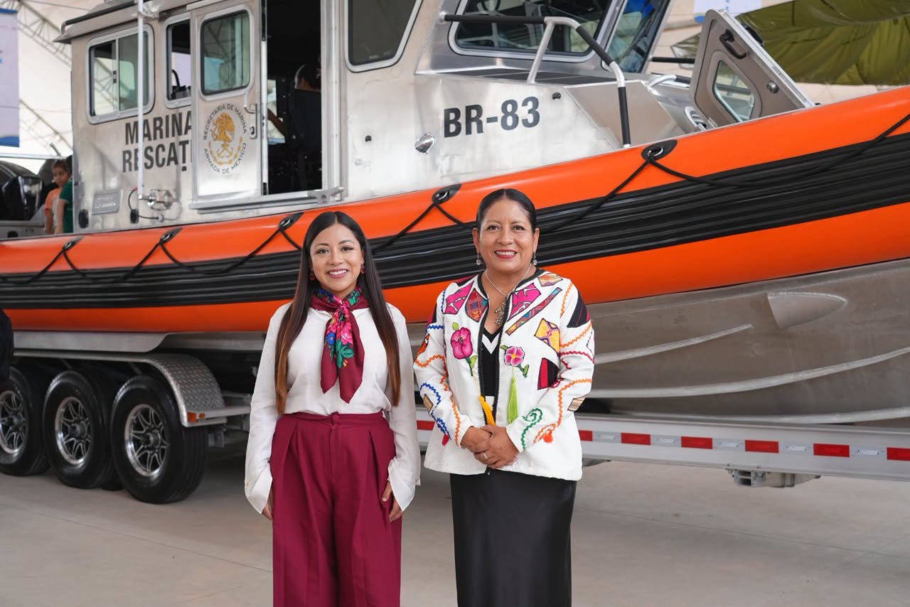 Nancy Benítez destaca acercamiento de la Marina con las familias oaxaqueñas