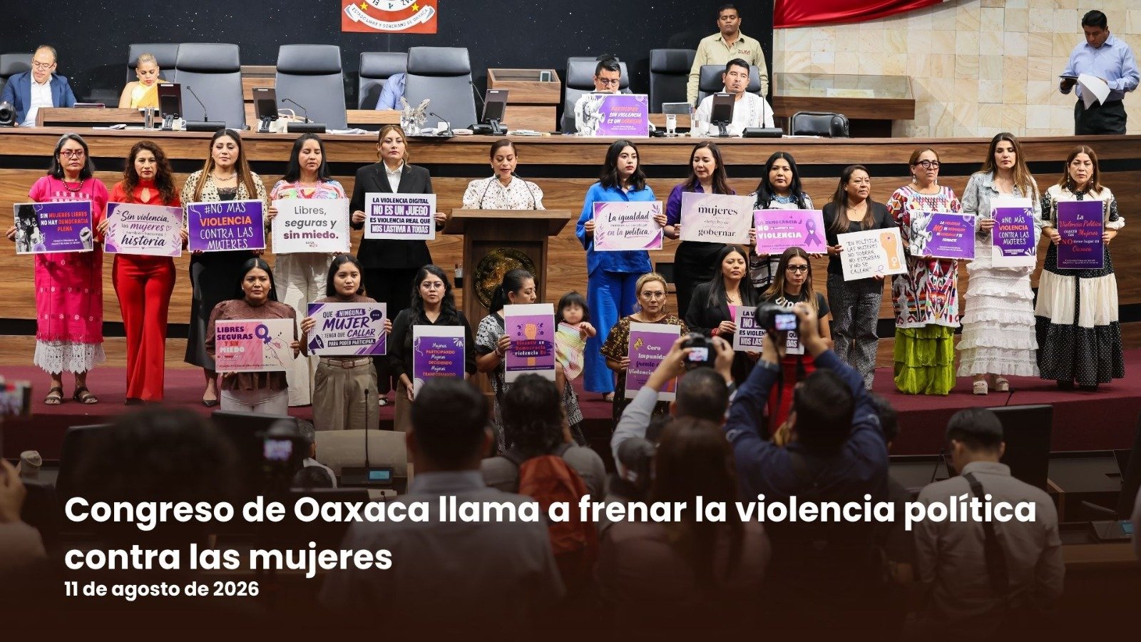 Congreso de Oaxaca pide acciones inmediatas contra la violencia política hacia las mujeres