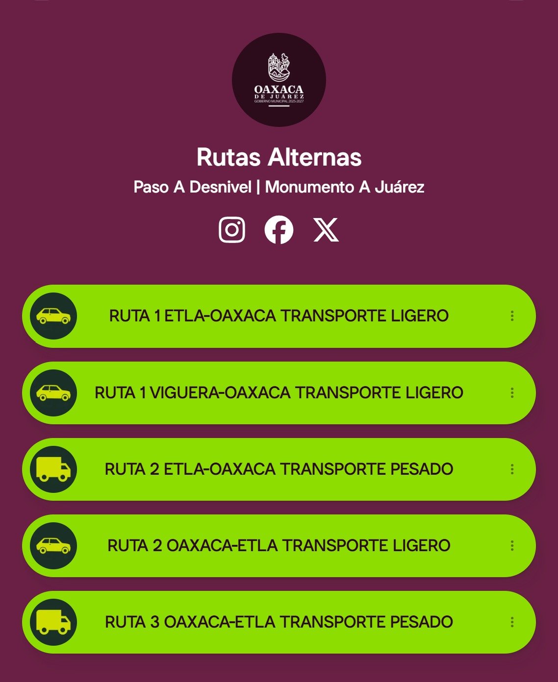 Habilitan rutas alternas por obras del Paso a Desnivel Monumento a Juárez