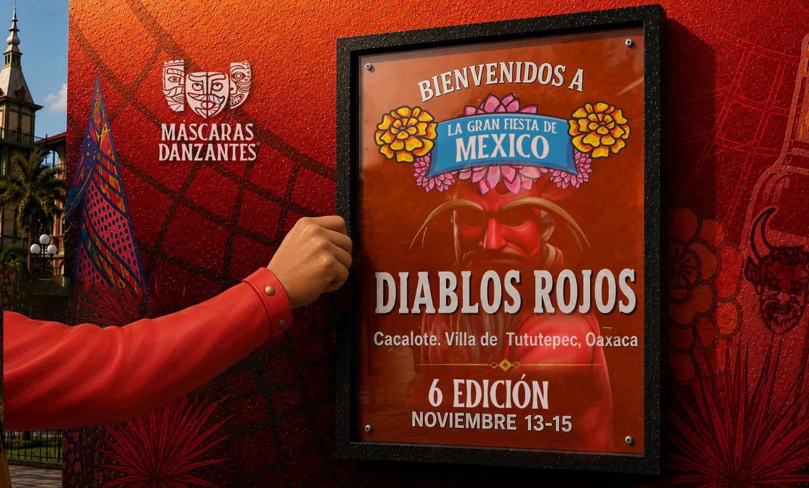 Los Diablos Rojos de El Cacalote llevarán la tradición de Tututepec a Veracruz
