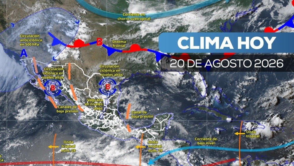 Onda tropical 29 dejará lluvias en Sierra Sur, Mixteca y Costa; continuará el calor en Oaxaca