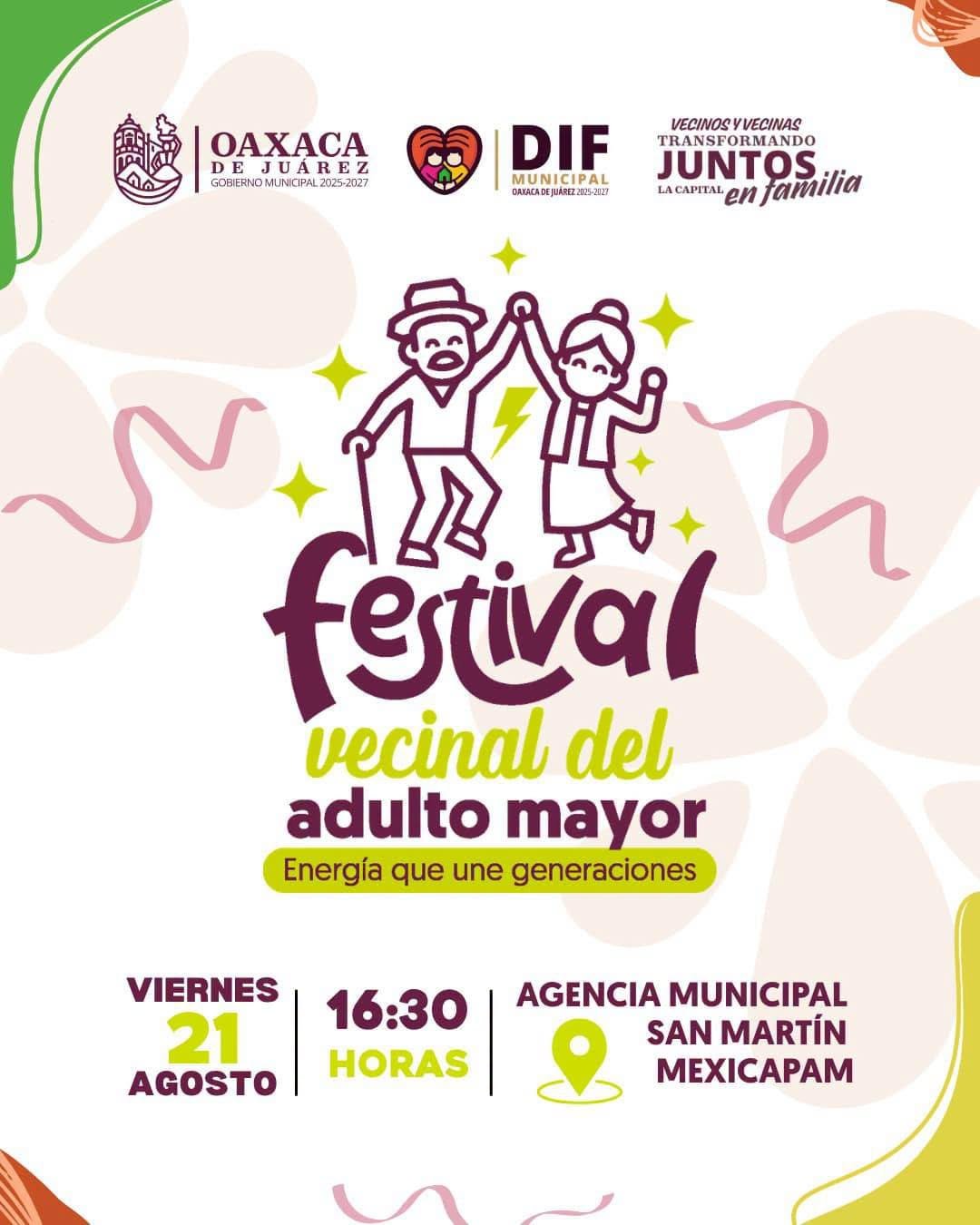 San Martín Mexicapam celebra a sus adultos mayores con festival vecinal