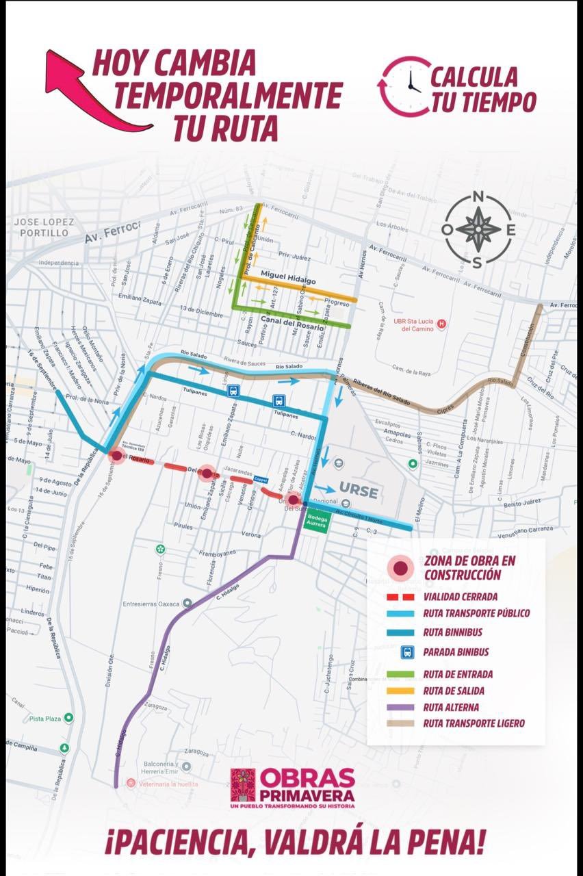 Inicia ampliación a cuatro carriles de avenida El Rosario; habrá rutas alternas por las obras