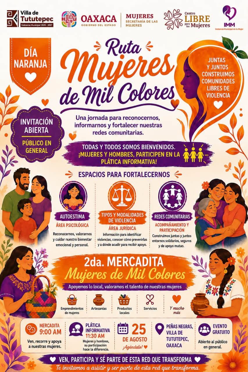 Peñas Negras tendrá su segundo Mercadito Mujeres de Mil Colores este 25 de agosto
