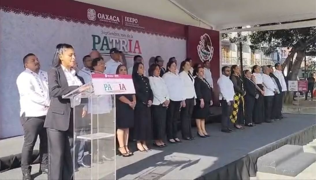 Inicia septiembre patrio en Oaxaca; “la patria se construye con resultados”: Fernanda Chávez