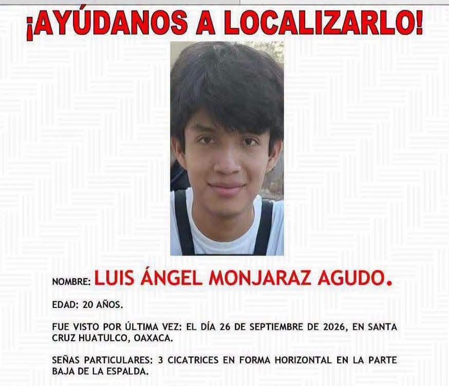 Localizan sin vida a joven reportado como desaparecido en Huatulco