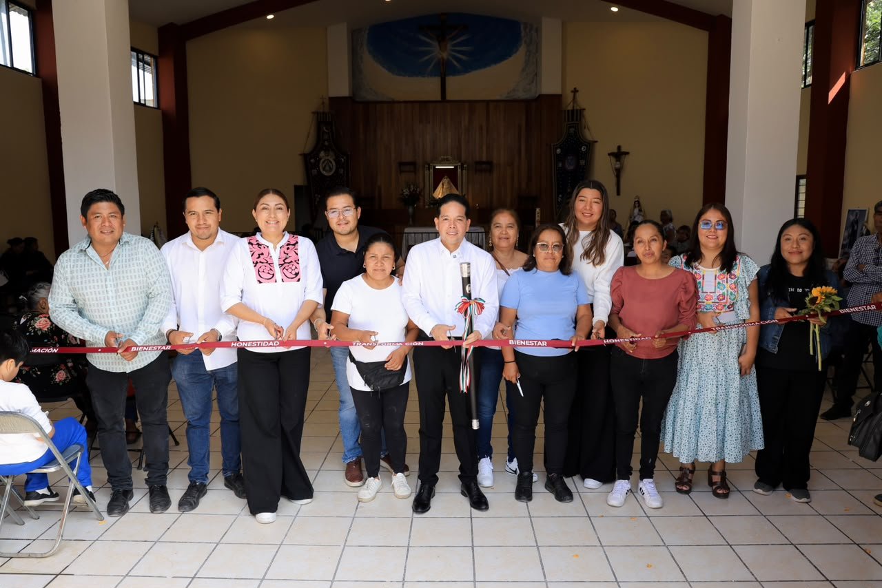 Daniela Taurino y autoridades de Santa Lucía impulsan restauración de capilla en Rancho Nuevo
