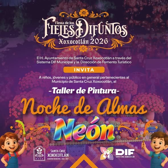 Xoxocotlán ofrecerá taller gratuito de pintura por Día de Muertos para niñas y niños