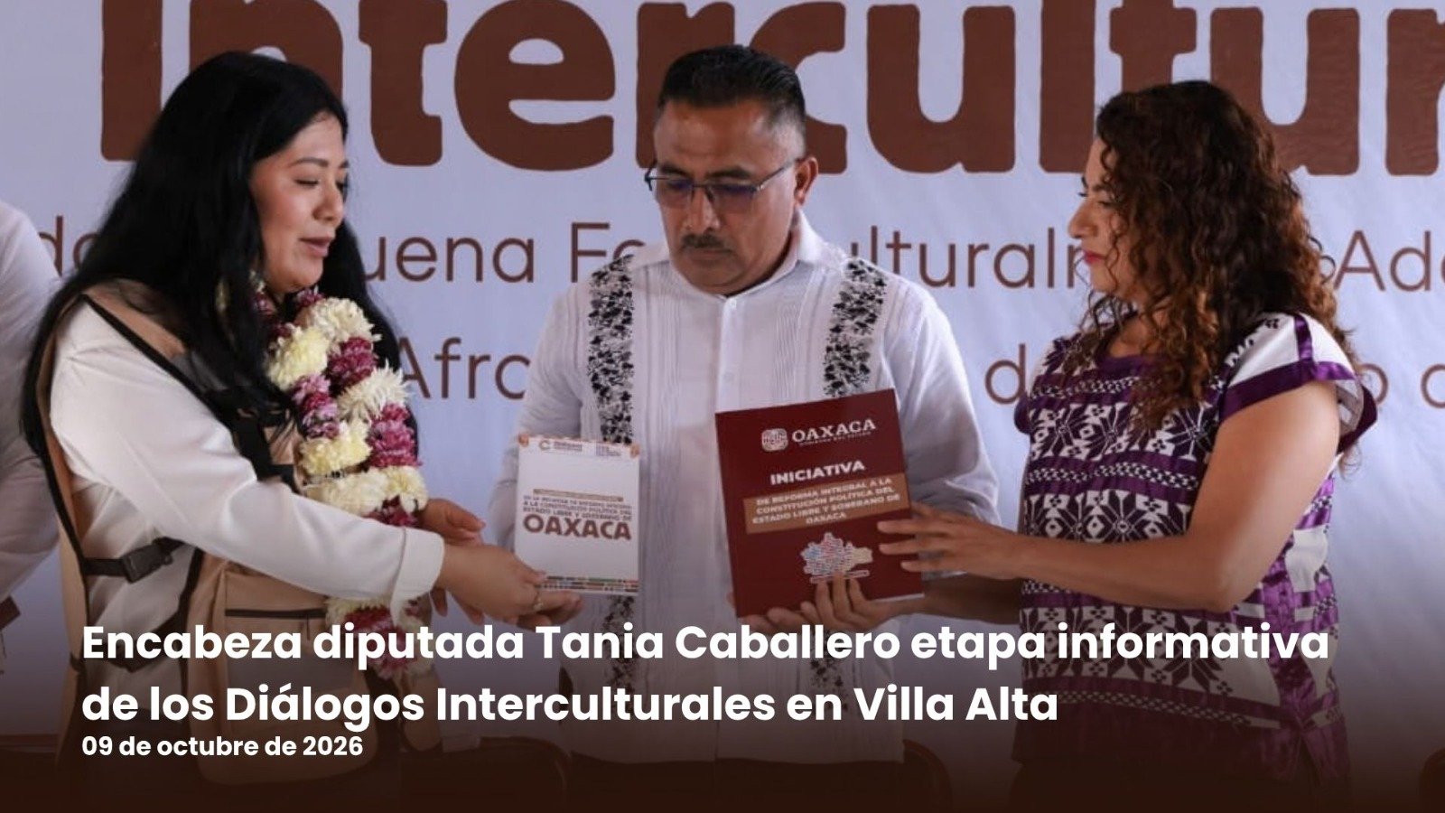 Tania Caballero encabeza diálogos sobre reforma constitucional en la Sierra Juárez