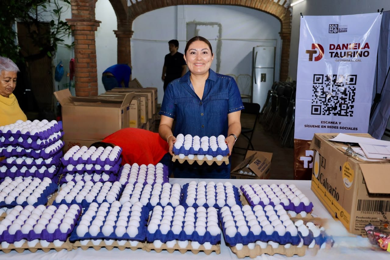 Daniela Taurino lleva huevo a bajo costo a más de 200 familias de San Francisco Tutla