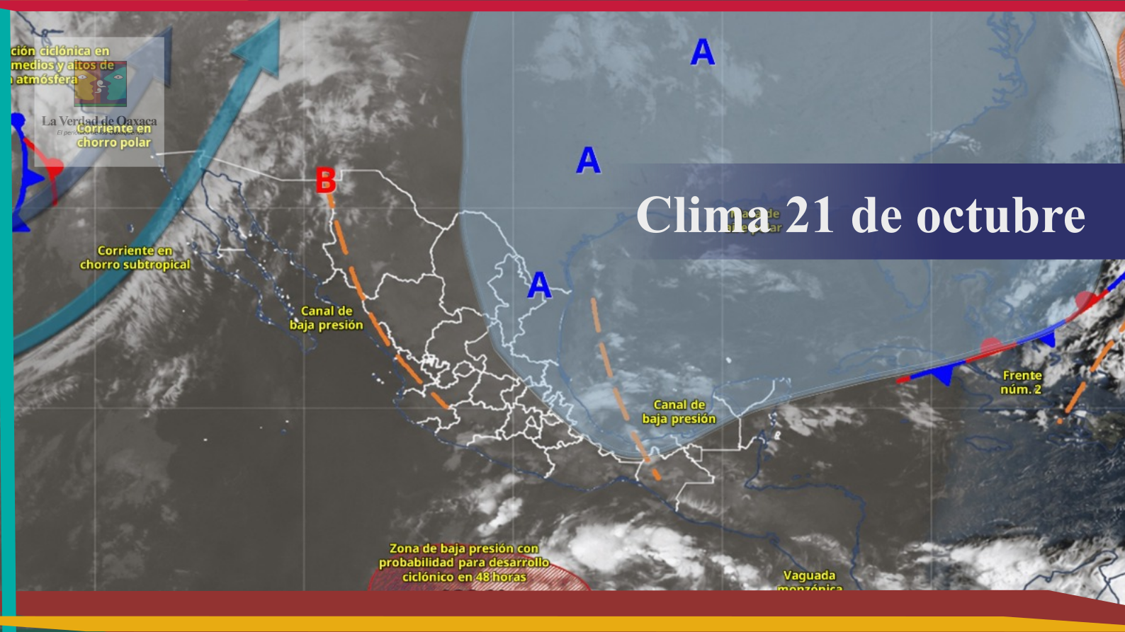 Protección Civil vigila posible formación de ciclón tropical frente a las costas de Oaxaca