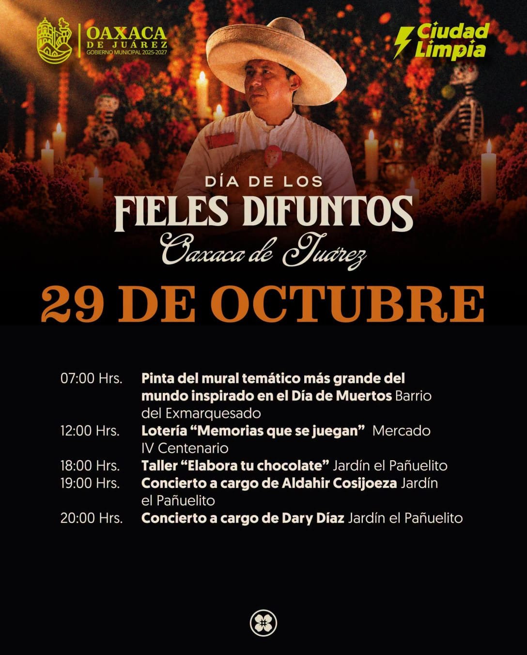 Oaxaca de Juárez celebra el Día de Muertos con arte, música y tradición