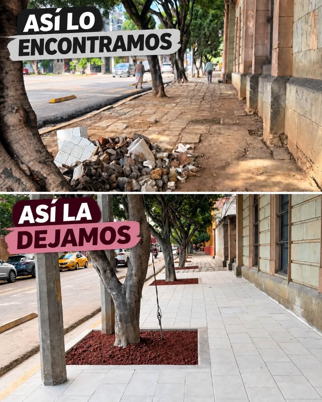 Concluyen primera etapa de rehabilitación de banquetas del Panteón General de Oaxaca